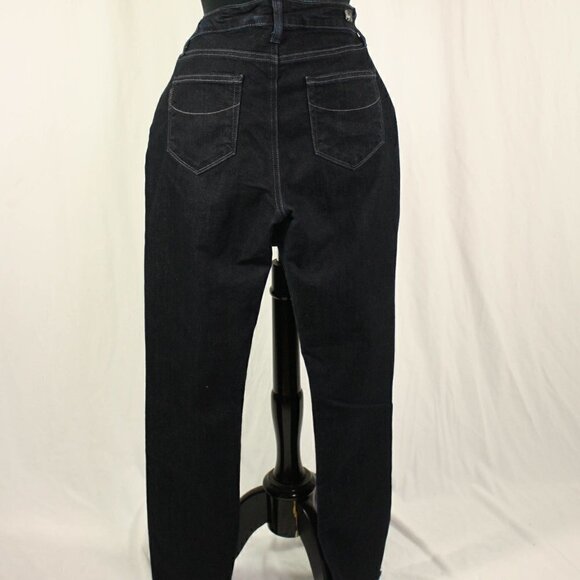 Paige Skyline Jeans Raw Edge Leg Dark Wash 29 - Picture 2 of 5